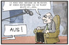 Cartoon: Der Rentengewinner (small) by Kostas Koufogiorgos tagged karikatur,koufogiorgos,illustration,cartoon,rente,rentenerhöhung,lottogewinner,loriot,erwin,lindemann,rentner,geld,interview,fernsehen