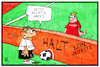 Cartoon: Deutschland-Tschechien (small) by Kostas Koufogiorgos tagged karikatur,koufogiorgos,illustration,cartoon,tschechien,deutschland,zaun,einwanderung,asylpolitik