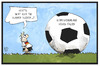 Cartoon: Deutschland vs. Italien (small) by Kostas Koufogiorgos tagged karikatur,koufogiorgos,illustration,cartoon,deutschland,italien,dfb,em,europameisterschaft,ball,fussball,angstgegner,bilanz,nationalmannschaft