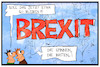 Cartoon: Die Briten spinnen (small) by Kostas Koufogiorgos tagged karikatur,koufogiorgos,illustration,cartoon,brexit,verschiebung,eu,europa,großbritannien,warten,spinnen