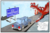 Cartoon: Die neue Seidenstraße (small) by Kostas Koufogiorgos tagged karikatur,koufogiorgos,illustration,cartoon,seidenstrasse,china,drache,tunnel,transit,verkehr,wirtschaft,handel,weg,route