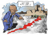 Cartoon: Die rote Linie (small) by Kostas Koufogiorgos tagged linke,partei,marx,lenin,che,guevara,karikatur,koufogiorgos