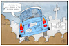 Cartoon: Dieselfahrverbot in Berlin (small) by Kostas Koufogiorgos tagged karikatur,koufogiorgos,illustration,cartoon,diesel,fahrverbot,trabi,auto,co2,umwelt,berlin,luftverschmutzung