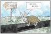 Cartoon: Digitalisierung (small) by Kostas Koufogiorgos tagged karikatur,koufogiorgos,illustration,cartoon,hase,schildkröte,schnell,langsam,digitalisierung,internet