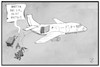 Cartoon: Einreiseverbot für Briten (small) by Kostas Koufogiorgos tagged karikatur,koufogiorgos,illustration,cartoon,brite,britta,verwechslung,flugzeug,corona,mutation,einreisestopp,uk,missverstaendnis