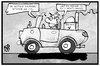 Cartoon: Elektromobilität (small) by Kostas Koufogiorgos tagged karikatur,koufogiorgos,illustration,cartoon,elektromobilitaet,auto,eauto,akw,atomkraft,kaufprämie,förderung,kernenergie,autofahrer,kunde,verbraucher,strom