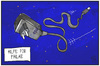 Cartoon: Energie für Philae (small) by Kostas Koufogiorgos tagged karikatur,koufogiorgos,illustration,cartoon,philae,rosetta,strom,energie,panne,komet,tschuri,esa,raumfahrt,weltall,wissenschaft