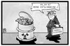 Cartoon: Energiekonzerne (small) by Kostas Koufogiorgos tagged karikatur,koufogiorgos,illustration,cartoon,energiekonzerne,entschädigung,geld,akw,atomenergie,nuklear,atommüll,fass,tonne,urteil,verfassungsgericht