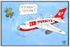 Cartoon: Erdogan und Özdemir (small) by Kostas Koufogiorgos tagged karikatur,koufogiorgos,illustration,cartoon,özdemir,politik,erdogan,staatsbesuch,flugzeug,provokation,tuerkei