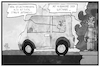 Cartoon: Ethische Autos (small) by Kostas Koufogiorgos tagged karikatur,koufogiorgos,illustration,cartoon,ethik,auto,software,abgas,skandal,selbstfahrend,dieselgate,wirtschaft,autonom