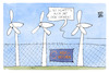 Cartoon: EU-Asylreform (small) by Kostas Koufogiorgos tagged karikatur,koufogiorgos,eu,asylreform,mauer,grenze,europa,windrad,kompromiss,zaun