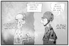 Cartoon: EU-Fachkräfte (small) by Kostas Koufogiorgos tagged karikatur,koufogiorgos,illustration,cartoon,eu,gastarbeiter,fachkräfte,zuwanderung,arbeit,bergbau,helm,soldat,bundeswehr,geschichte