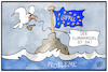 Cartoon: EU-Gipfel (small) by Kostas Koufogiorgos tagged karikatur,koufogiorgos,illustration,cartoon,eu,gipfel,probleme,europa,klimawandel,wasser,meer