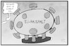 Cartoon: EU-Haushalt (small) by Kostas Koufogiorgos tagged karikatur,koufogiorgos,illustration,cartoon,eu,haushalt,sparschwein,corona,europa,virus,pandemie