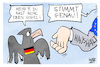 Cartoon: EU-Haushalt (small) by Kostas Koufogiorgos tagged karikatur,koufogiorgos,haushalt,eu,vogel,bundesadler