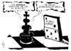 Cartoon: Euro-Schach (small) by Kostas Koufogiorgos tagged euro,zone,schulden,krise,deutschland,schach,domino,spiel,wirtschaft,karikatur,kostas,koufogiorgos