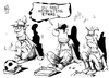 Cartoon: Eurokrise (small) by Kostas Koufogiorgos tagged euro,schulden,krise,spanien,italien,griechenland,em,europa,fussball,meisterschaft,bettler,wirtschaft,rettungsschirm,karikatur,kostas,koufogiorgos