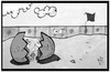 Cartoon: Europa wünscht Frohe Ostern (small) by Kostas Koufogiorgos tagged karikatur,koufogiorgos,illustration,cartoon,ostern,osterei,schale,flüchtlinge,zelt,europa,grenze,zaun,halt,camp,hoffnung,flüchtlingspolitik