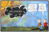 Cartoon: Eurozone (small) by Kostas Koufogiorgos tagged karikatur,koufogiorgos,illustration,cartoon,eurozone,klima,wetter,wolke,aussichten,wetterbericht,sonne,gewitter,unwetter,europa,stimmung,politik,griechenland