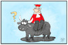 Cartoon: EZB-Anleihenkauf (small) by Kostas Koufogiorgos tagged karikatur,koufogiorgos,illustration,cartoon,ezb,anleihe,staatsanleige,stier,verfassungsrichter,euro,eurozone,belastung,bundesverfassungsgericht,zentralbank,eu,europa