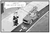 Cartoon: Fahrrad-Schnellwege (small) by Kostas Koufogiorgos tagged karikatur,koufogiorgos,illustration,cartoon,fahrrad,schnellweg,fahrradweg,auto,polizei,verkehr