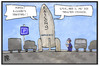 Cartoon: Falcon 9 (small) by Kostas Koufogiorgos tagged karikatur,koufogiorgos,illustration,cartoon,spacex,falcon,rakete,parken,einparken,politesse,parkplatz,raumfahrt,verkehr,gesetz,kontrolle