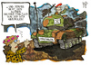 Cartoon: Familienfreundliche Bundeswehr (small) by Kostas Koufogiorgos tagged illustration,karikatur,koufogiorgos,cartoon,bundeswehr,reform,familie,panzer,kindergarten,kita,kind,soldat,verteidigungsministerin