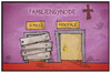 Cartoon: Familiensynode (small) by Kostas Koufogiorgos tagged karikatur,koufogiorgos,illustration,cartoon,synode,familiensynode,outing,schwul,homosexuell,pädophil,missbrauch,kirche,religion,bischof,katholizismus,papst,vatikan,eingang