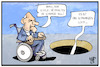 Cartoon: Finanzloch (small) by Kostas Koufogiorgos tagged karikatur,koufogiorgos,illustration,cartoon,scholz,schäuble,finanzlücke,finanzloch,null,steuern,einnahmen,haushalt