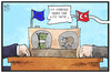 Cartoon: Flüchtlingsgeschacher (small) by Kostas Koufogiorgos tagged karikatur,koufogiorgos,illustration,cartoon,tuerkei,eu,europa,schach,geschacher,spiel,partie,verhandlung,gipfel,flüchtling,flüchtlingskrise,geld,handel,deal,politik