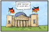 Cartoon: Fraktionszwang (small) by Kostas Koufogiorgos tagged karikatur,koufogiorgos,illustration,cartoon,fraktion,cdu,partei,fraktionszwang,kauder,reichstag,volker,volk,demokratie,politik,bundestag