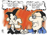 Cartoon: Frankreich (small) by Kostas Koufogiorgos tagged frankreich,führung,hollande,sarkozy,merkel,deutschland,präsident,karikatur,kostas,koufogiorgos