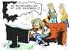 Cartoon: Frauenfussball-WM (small) by Kostas Koufogiorgos tagged frauenfussball wm weltmeisterschaft deutschland sport fernsehen frauen damen karikatur kostas koufogiorgos