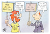 Cartoon: Friedensbewegung (small) by Kostas Koufogiorgos tagged karikatur,koufogiorgos,friedensbewegung,demonstration,alt,jung,zukunft