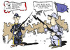 Cartoon: Friedensnobelpreis (small) by Kostas Koufogiorgos tagged eu,europa,europäische,union,frieden,friedensnobelpreis,norden,süden,krieg,soldat,humor,skandinavien,euro,krise,karikatur,kostas,koufogiorgos