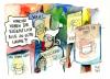 Cartoon: Fröhliche Politiker (small) by Kostas Koufogiorgos tagged europawahl,eu,europa,europäische,union,wahl,parlament,michel,rezession,wirtschaft,krise,finanzkrise,politik,politiker,wahlplakat,innenpolitik,karikatur,kostas,koufogiorgos