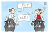 Cartoon: Fußball-WM (small) by Kostas Koufogiorgos tagged karikatur,koufogiorgos,wm,fußball,stier,ole,spanien,eu,europa,sport,meisterschaft