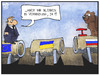 Cartoon: Gasstreit (small) by Kostas Koufogiorgos tagged karikatur,koufogiorgos,cartoon,illustration,ukraine,russland,eu,europa,verbindung,pipeline,gas,gasstreit,energie,wirtschaft,politik,konflikt,putin