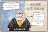 Cartoon: Genfer Autosalon (small) by Kostas Koufogiorgos tagged karikatur,koufogiorgos,illustration,cartoon,genfer,autosalon,sexismus,frau,autobauer,parität,quote,gleichberechtigung