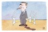 Cartoon: Gerhard Schröder (small) by Kostas Koufogiorgos tagged karikatur,koufogiorgos,schröder,spd,partei,sozialdemokraten,säge,sturz,altkanzler