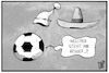 Cartoon: GERMEX (small) by Kostas Koufogiorgos tagged karikatur,koufogiorgos,illustration,cartoon,germex,mexger,mexiko,deutschland,michel,schlafmütze,sombrero,fussball,sport,wm,fifa,weltmeisterschaft,hut