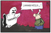 Cartoon: Gespenst Terrorismus (small) by Kostas Koufogiorgos tagged karikatur,koufogiorgos,illustration,cartoon,gespenst,geist,terrorismus,michel,deutschland,angst,schreckgespenst,langweilig,gleichgültigkeit,gelassenheit