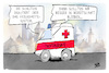 Cartoon: Gesundheitssystem (small) by Kostas Koufogiorgos tagged karikatur,koufogiorgos,gesundheitssystem,notarzt,bereitschaft,streit,koalition