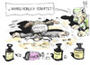 Cartoon: Gift! (small) by Kostas Koufogiorgos tagged arafat,nahost,krieg,konflikt,palästina,exhumierung,radioaktivität,gift,karikatur,kostas,koufogiorgos