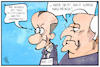 Cartoon: Good Cop bad Cop (small) by Kostas Koufogiorgos tagged karikatur,koufogiorgos,illustration,cartoon,merz,seehofer,cop,polizei,asyl,abschiebung,politik,cdu,csu