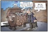 Cartoon: Griechenland (small) by Kostas Koufogiorgos tagged karikatur,koufogiorgos,illustration,cartoon,griechenland,geld,schulden,kredit,rate,iwf,müll,armut,politik