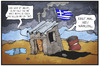 Cartoon: Griechenland wählt wieder (small) by Kostas Koufogiorgos tagged karikatur,koufogiorgos,illustration,cartoon,griechenland,neuwahl,demokratie,politik,haus,armut