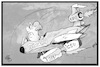 Cartoon: Groko-Sturzflug (small) by Kostas Koufogiorgos tagged karikatur,koufogiorgos,illustration,cartoon,merkel,groko,regierung,pilot,partei,politik,spd,csu,cdu,union,koalition,sturzflug,absturz,flugzeug