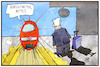 Cartoon: Grubes Rücktritt (small) by Kostas Koufogiorgos tagged karikatur,koufogiorgos,illustration,cartoon,grube,rücktritt,bahnsteig,bahn,db,ice,einfahrt,bahnchef,aufsichtsrat,streit,vertragsverlängerung,wirtschaft