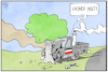 Cartoon: Grüner Mist (small) by Kostas Koufogiorgos tagged karikatur,koufogiorgos,illustration,cartoon,grüne,reichsbuerger,unfall,baum,mist